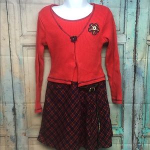 THOMAS Girls One Piece Dress with belt